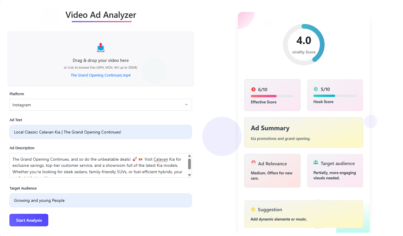 Video Ad Analyzer